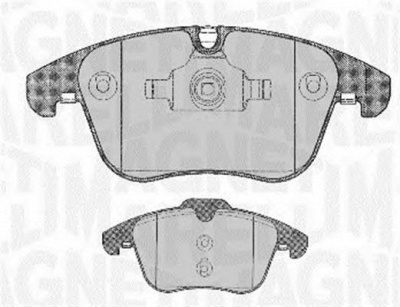 MAGNETI MARELLI 363916060667 -  Комплект тормозных колодок, дисковый тормоз